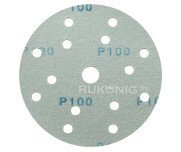 Круг на ПЭФ пленке с вулканизацией абразива (оксид алюминия) 150мм P100 SUNPLUS FILM